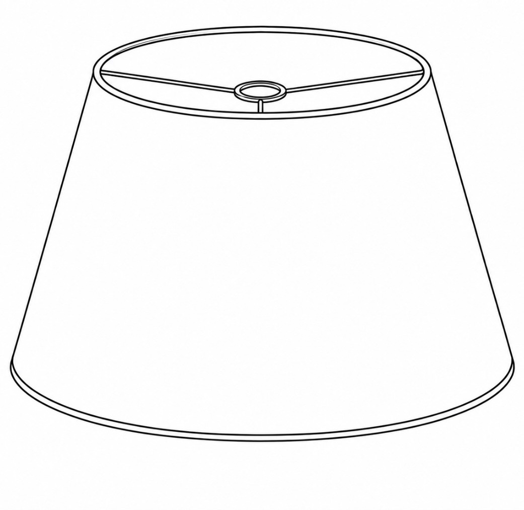 Conical lampshade