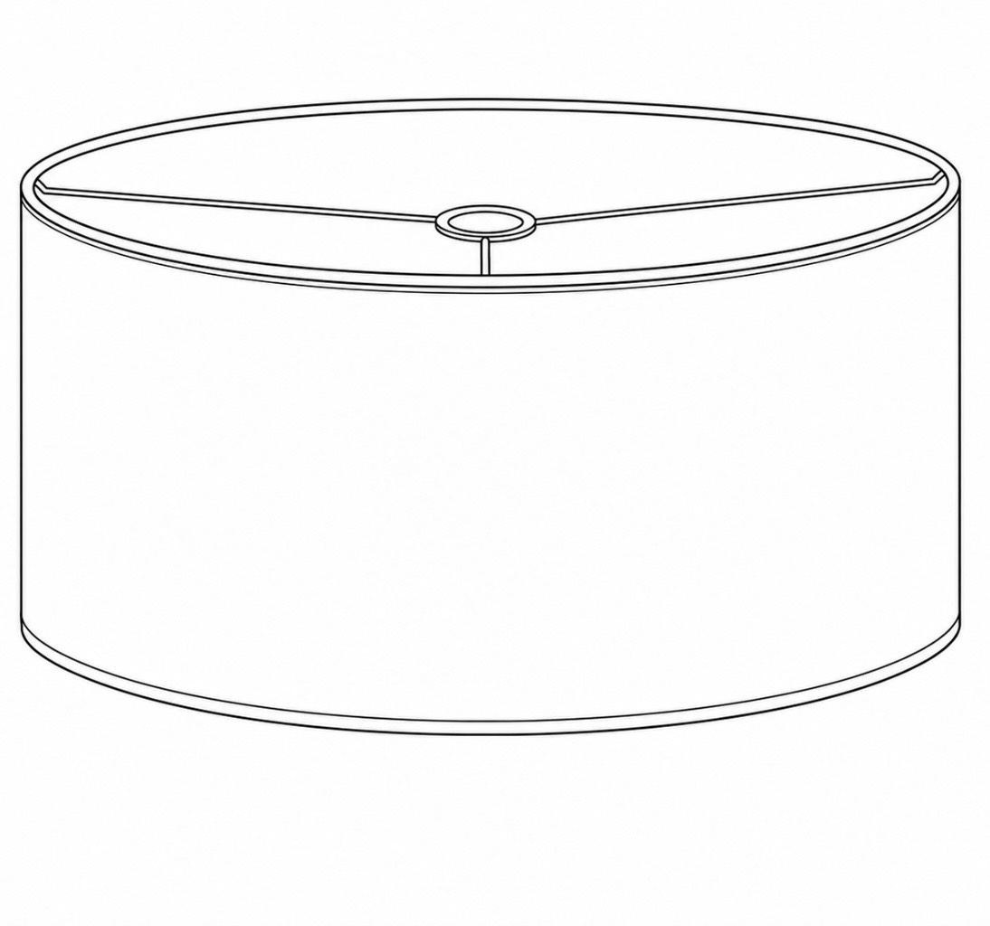 Oval lampshade