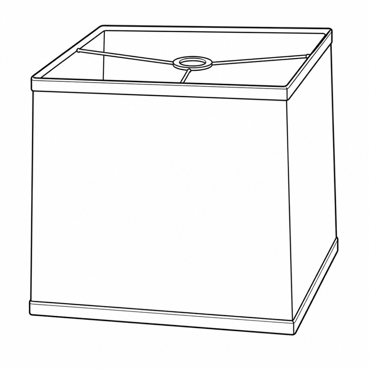 Square lampshade