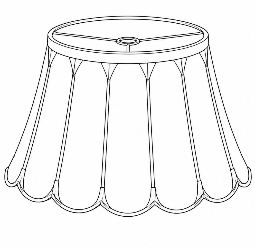Paneled lampshade